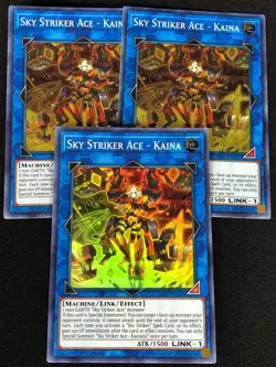 YUGIOH SKY STRIKER ACE KAINA SAST-EN055 1ST SUPER X3 (NM) - Image 1