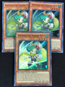 YUGIOH SPEEDROID FUKI-MODOSHI PIPER LED8-EN002 1ST SUPER X3 (NM) - Image 1
