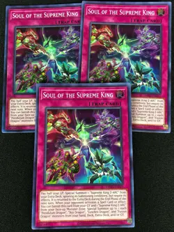 YUGIOH SOUL OF THE SUPREME KING OP23-EN012 SUPER X3 (NM) - Image 1