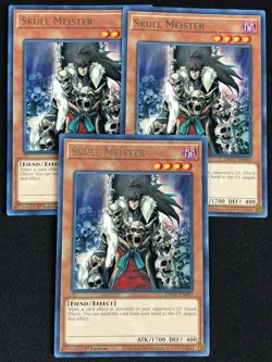 YUGIOH SKULL MEISTER ANGU-EN043 1ST RARE X3 (NM) - Image 1