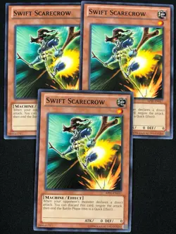 YUGIOH SWIFT SCARECROW AP01-EN017 COMMON X3 (NM) - Image 1