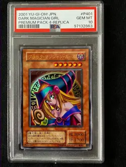 Yu-Gi-Oh TCG Dark Magician Girl P4-01 PSA 10 Ultra Rare Japanese 2000 - Image 1