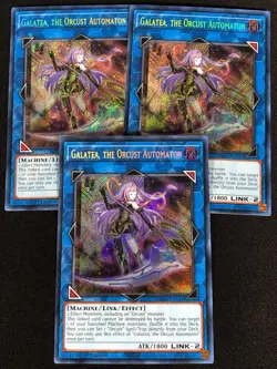 Yugioh Galatea, The Orcust Automaton RA03-EN044 1ST Secret x3 (NM) - Image 1