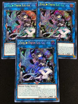 Yugioh Evil Twin Lil-La BLCR-EN097 1ST Secret x3 (NM) - Image 1