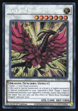 Black Rose Moonlight Dragon - RA03-EN038 - Secret Rare - Yugioh - Image 1