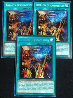 YUGIOH THERION DISCOLOSSEUM MP23-EN091 1ST SECRET X3 NM - Image 1