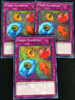 YUGIOH TOKEN STAMPEDE OP16-EN007 SUPER X3 (NM) - Image 1