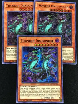 YUGIOH THUNDER DRAGONDUO SOFU-EN022 1ST SUPER X3 (NM) - Image 1