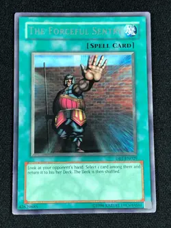 YUGIOH THE FORCEFUL SENTRY DB1-EN029 RARE (NM) - Image 1