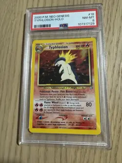 Typhlosion 18/111 Neo Genesis Holo Rare Pokemon Card WOTC MP - Image 1