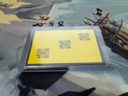 2025 Disney Lorcana Discard Error QR Code Card Yellow Background Fabled - Image 4