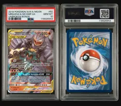 Marshadow & Machamp GX 82/214 PSA 10 Unbroken Bonds Pokemon Card - Image 1