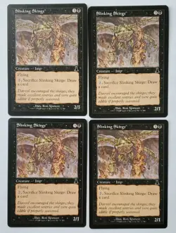 Magic The Gathering 4 Card Slinking Skirge Creature Imp Black Urza's Destiny - Image 1