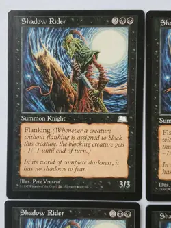 Magic The Gathering Card Summon Knight Shadow Rider Flanking 4 Count - Image 2