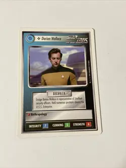 Star Trek CCG Personnel Federation Darian Wallace Common Card - Image 1