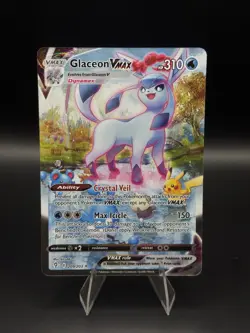 Glaceon VMAX Alternate Art Evolving Skies 209/203 Alt Pokemon Card FA 2021 NM - Image 1