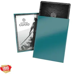 Katana Card Sleeves: 100 Standard Size TCG Sleeves, 66 x 91mm, Great Wave Bac... - Image 1