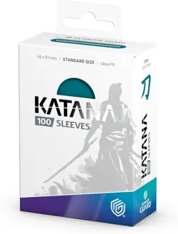 Katana Card Sleeves: 100 Standard Size TCG Sleeves, 66 x 91mm, Great Wave Bac... - Image 4