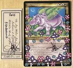 MTG Phelddagrif Alter Altered Sketch Art Amy WEBER Magic - Image 1