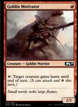 Goblin Motivator Core Set 2019 #143 MTG TCG - Image 1