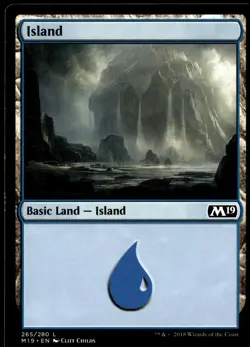 Island (265) Core Set 2019 #265 MTG TCG - Image 1