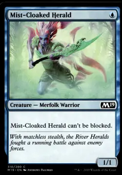 Mist-Cloaked Herald Core Set 2019 #310 MTG TCG - Image 1