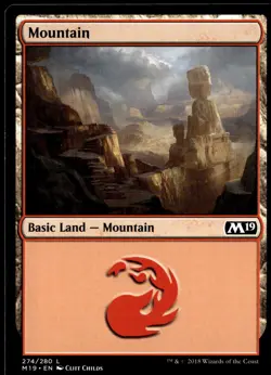 Mountain (274) Core Set 2019 #274 MTG TCG - Image 1