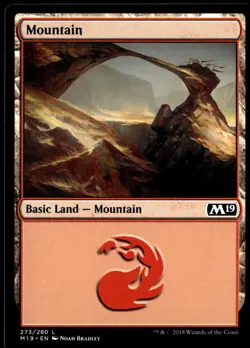 Mountain (273) Core Set 2019 #273 MTG TCG - Image 1