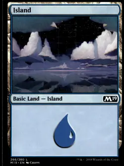 Island (266) Core Set 2019 #266 MTG TCG - Image 1