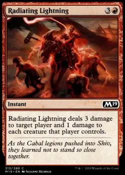 Radiating Lightning Core Set 2019 #313 MTG TCG - Image 1