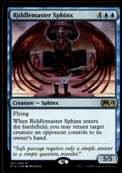 Riddlemaster Sphinx Core Set 2019 #287 MTG TCG - Image 1