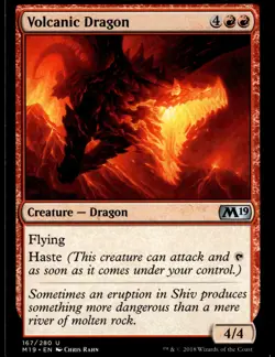 Volcanic Dragon Core Set 2019 #167 MTG TCG - Image 1
