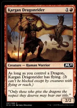 Kargan Dragonrider Core Set 2019 #297 MTG TCG - Image 1