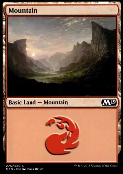 Mountain (275) Core Set 2019 #275 MTG TCG - Image 1
