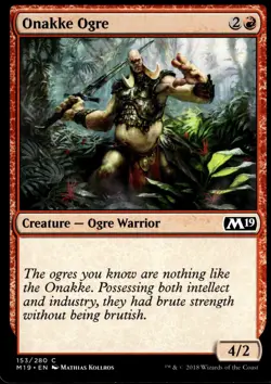 Onakke Ogre Core Set 2019 #153 MTG TCG - Image 1