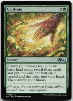 MTG Cultivate U Core Set 2021 177 LP - Image 1