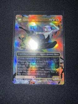 Gwen Stacy / Ghost-Spider 0202 Foil Borderless Marvel's Spider-man SPM MTG NM - Image 2