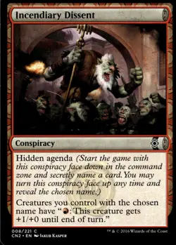 Incendiary Dissent Conspiracy: Take the Crown #8 MTG TCG - Image 1