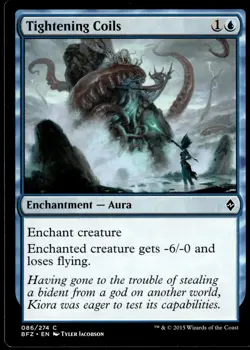 Tightening Coils Battle for Zendikar #86 MTG TCG - Image 1