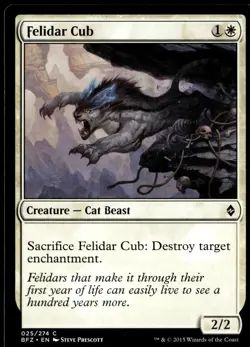 Felidar Cub Battle for Zendikar #25 MTG TCG - Image 1