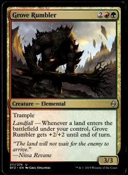 Grove Rumbler Battle for Zendikar #211 MTG TCG - Image 1