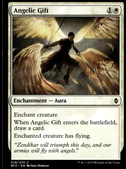 Angelic Gift Battle for Zendikar #19 MTG TCG - Image 1