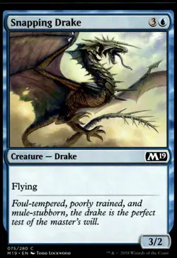 Snapping Drake Core Set 2019 #75 MTG TCG - Image 1