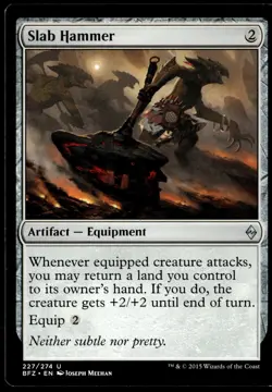Slab Hammer Battle for Zendikar #227 MTG TCG - Image 1
