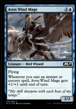 Aven Wind Mage Core Set 2019 #45 MTG TCG - Image 1