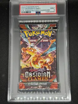 PSA 9 - Terastallized Charizard - Pokemon SVI Obsidian Flames Booster Pack - Image 1