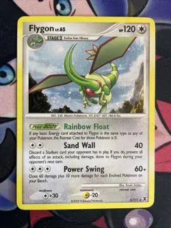 Pokemon Flygon 5/111 Rising Rivals Holo Rare LP Swirl - Image 1