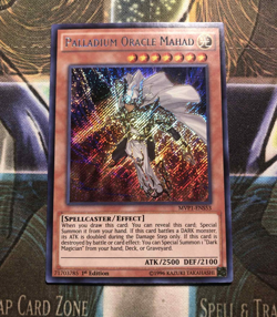 *** PALLADIUM ORACLE MAHAD *** 1ST EDITION SECRET RARE MVP1-ENS53 YUGIOH! - Image 1