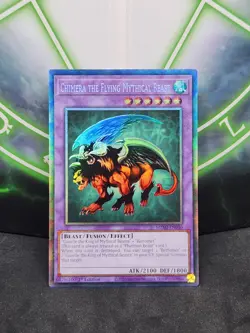 Yugioh Chimera the Flying Mythical Beast MZMI-EN040 Collectors Rare 1st NM - Image 1
