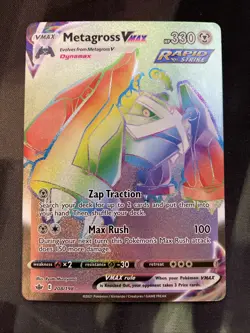 Metagross VMAX (208/198) Sword & Shield: Chilling Reign Holo Pokemon Card - Image 1